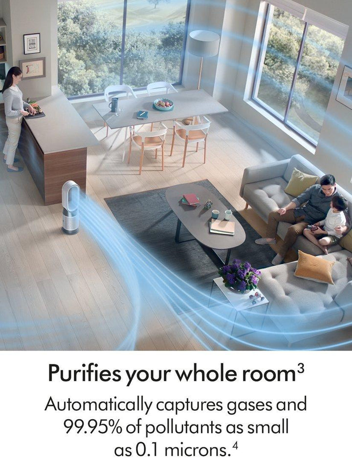 Dyson Hot+Cool HP1 Air Purifier, White/White