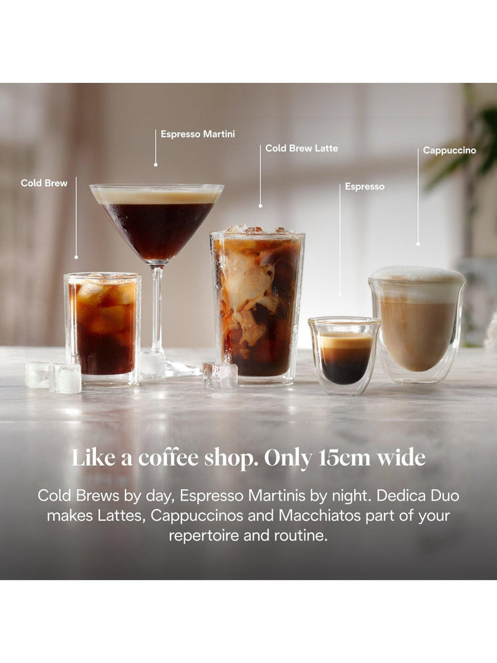 De'Longhi Dedica Duo EC890 Espresso Coffee Machine, Metal