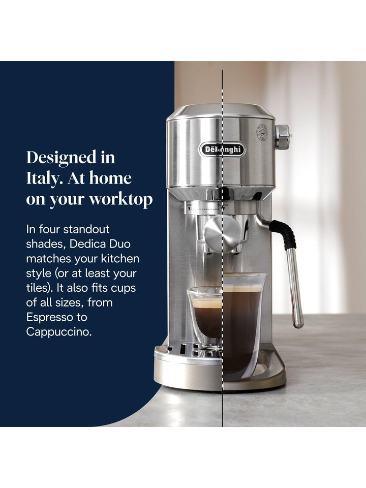 De'Longhi Dedica Duo EC890 Espresso Coffee Machine, Metal