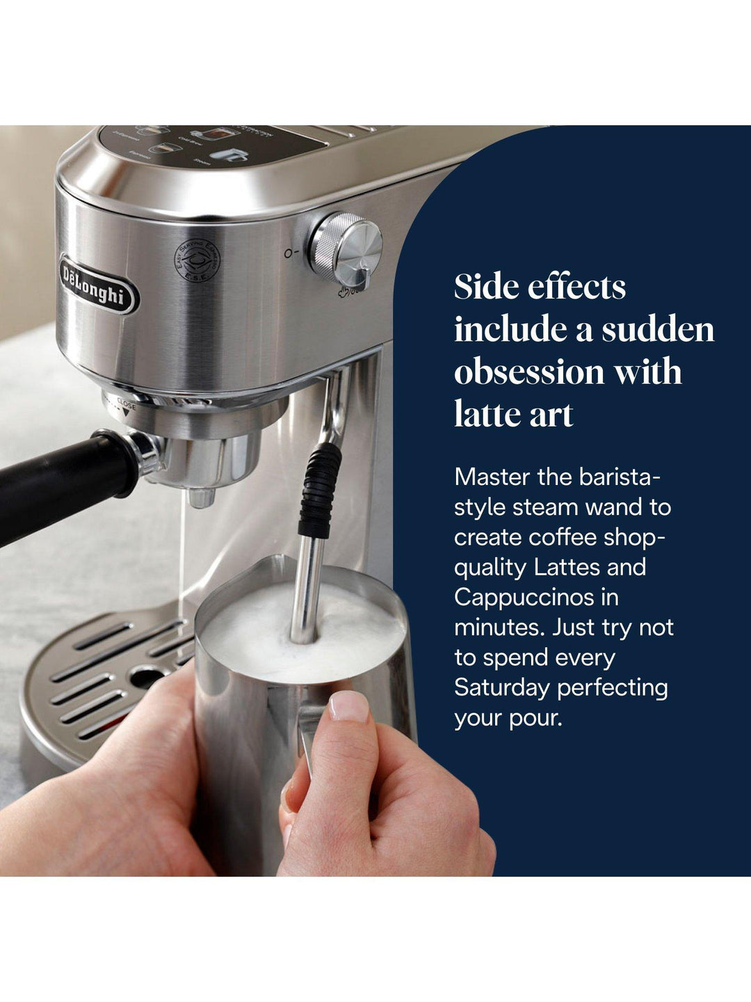 De'Longhi Dedica Duo EC890 Espresso Coffee Machine, Metal