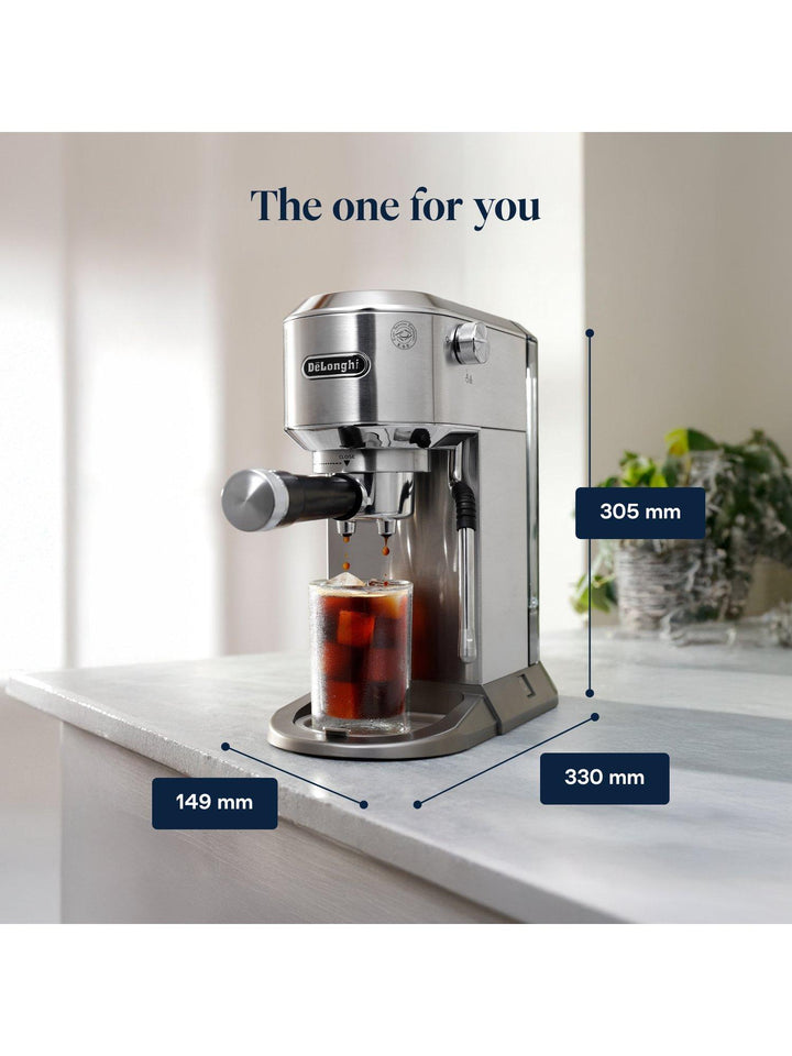 De'Longhi Dedica Duo EC890 Espresso Coffee Machine, Metal