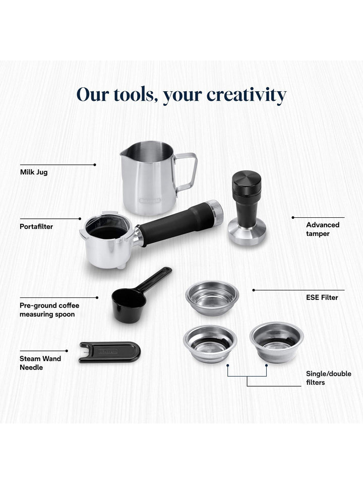 De'Longhi Dedica Duo EC890 Espresso Coffee Machine, Metal