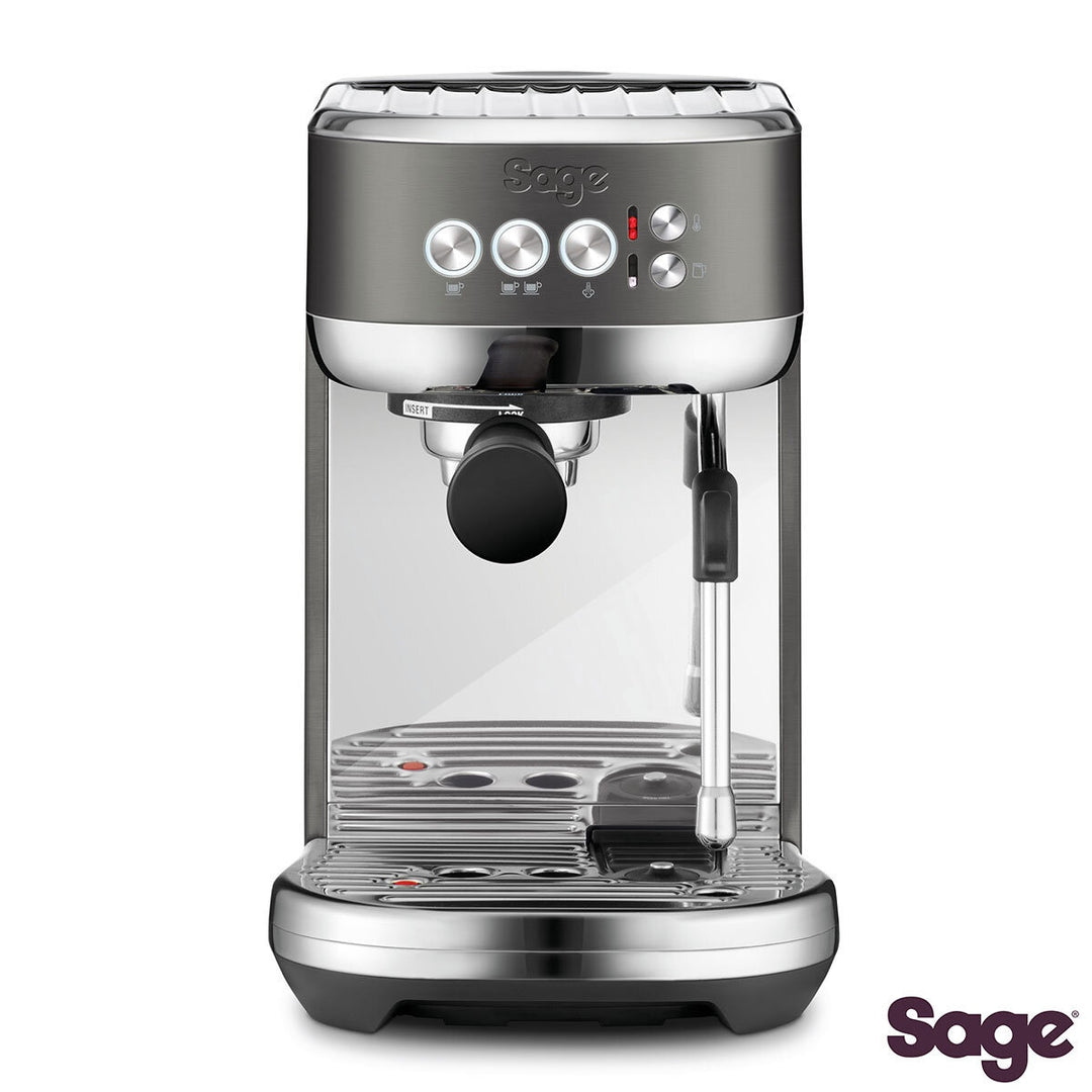 Sage Bambino Plus Bean to Cup Coffee Machine in Black Stainless Steel, SES500BST