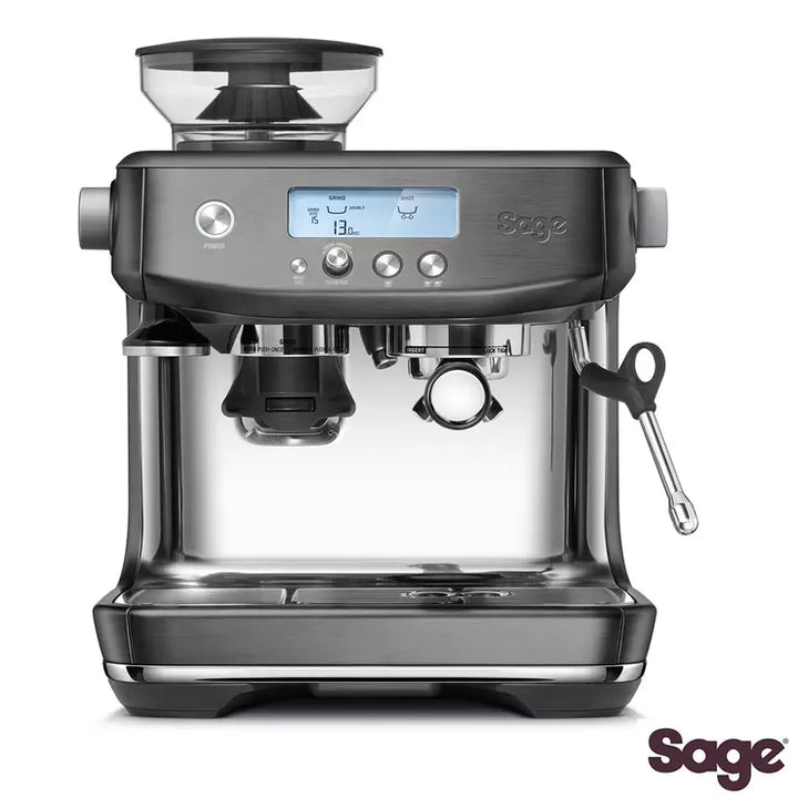 Sage Barista Pro Bean to Cup Coffee Machine in Black Stainless Steel, SES878BST