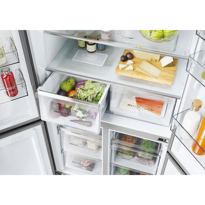 Haier Series 5 HCR5919EHMB, Multidoor Fridge Freezer, E Rated in Black