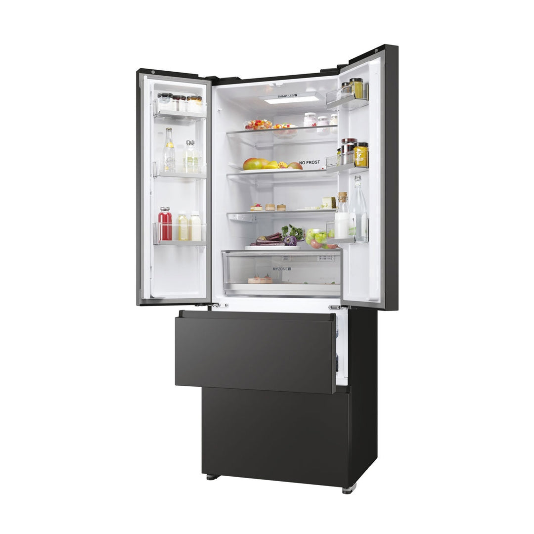 Haier Series 5 HFR5719ENPB, Multidoor Fridge Freezer, E Rated in Black