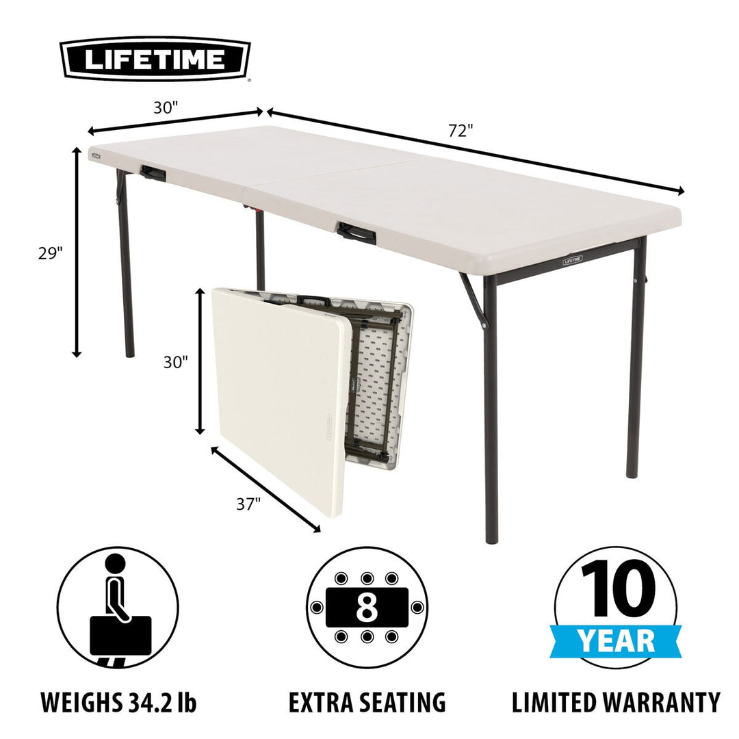 Lifetime 6ft Fold in Half Commercial Grade Table