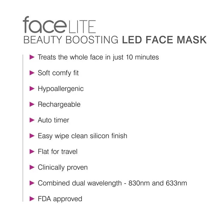 Rio faceLite Beauty Boosting LED Face Mask
