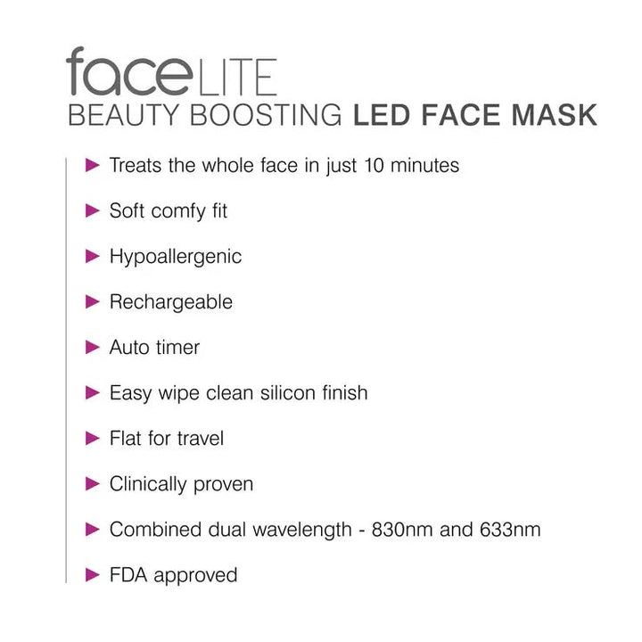 Rio faceLite Beauty Boosting LED Face Mask