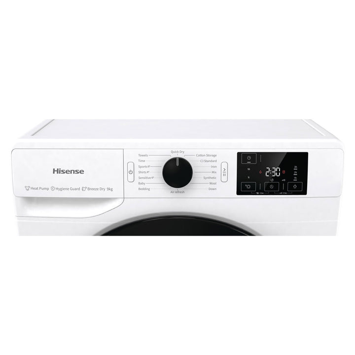 Hisense DHGE904, 9kg, Heat Pump Dryer, A++ Rated in White