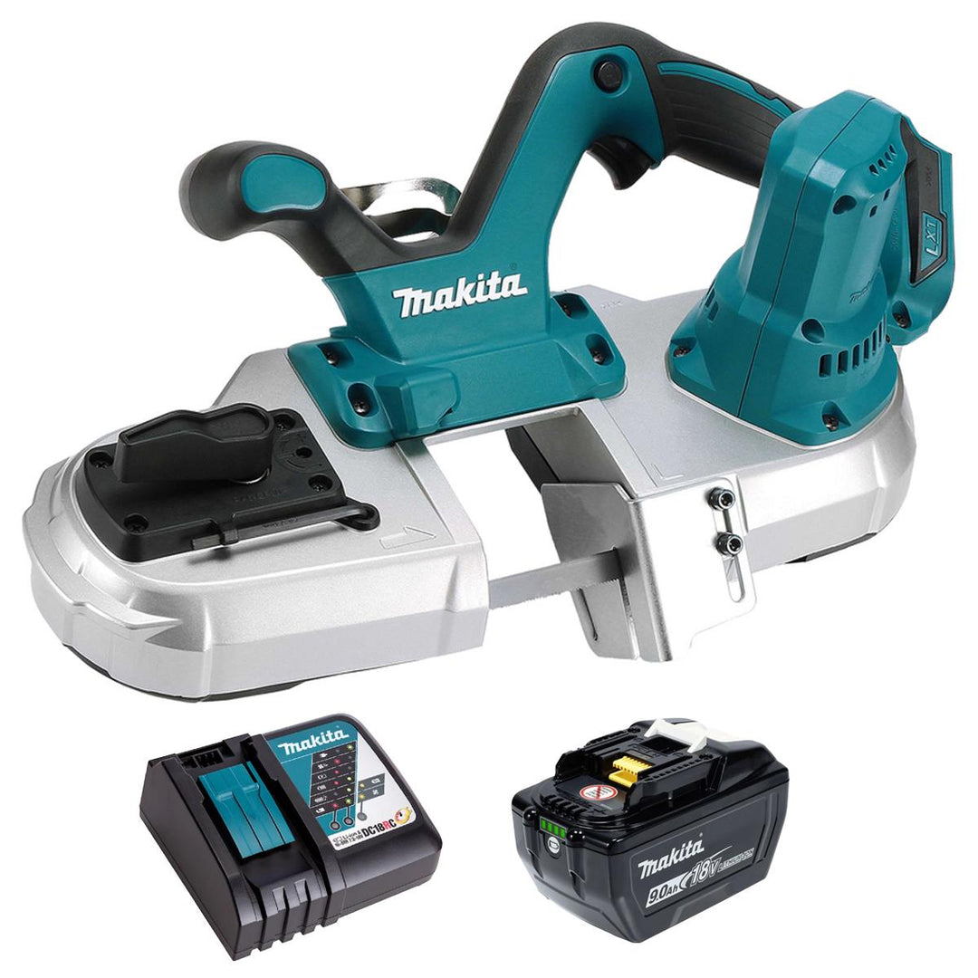 Makita DPB182Z 18V LXT Band Saw with 1 x 9.0Ah Battery &amp; Charger