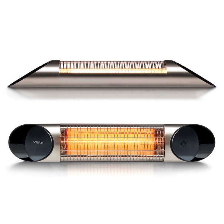Veito Blade Mini Indoor And Outdoor Carbon Infrared Heater - Silver