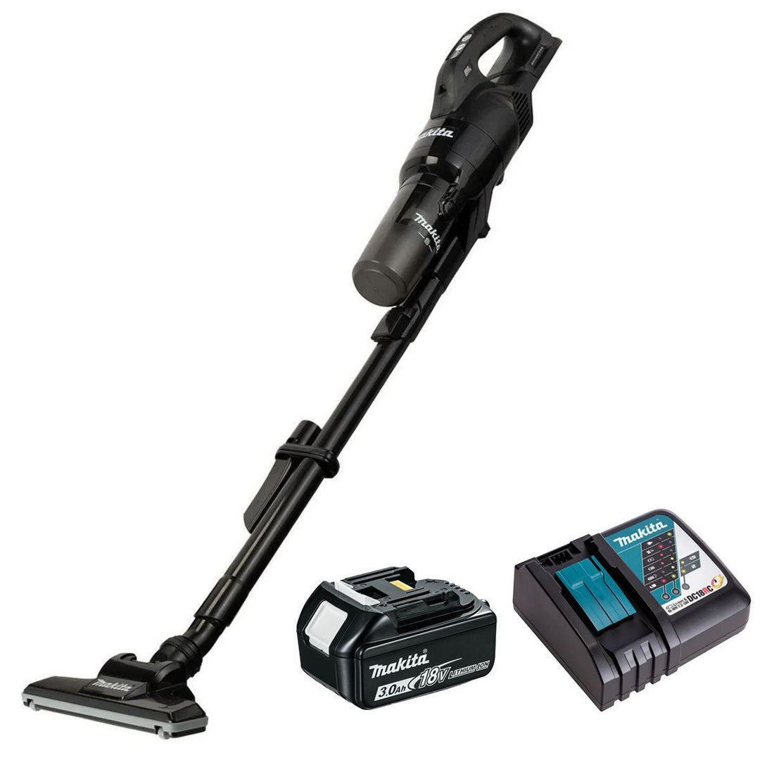 Makita DCL286FZB 18V Black LXT Brushless Vacuum Cleaner with 1 x 3.0Ah Battery & Charger