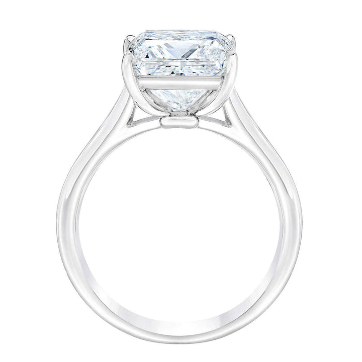 4.48ct Princess Cut Diamond Solitaire Ring, Platinum