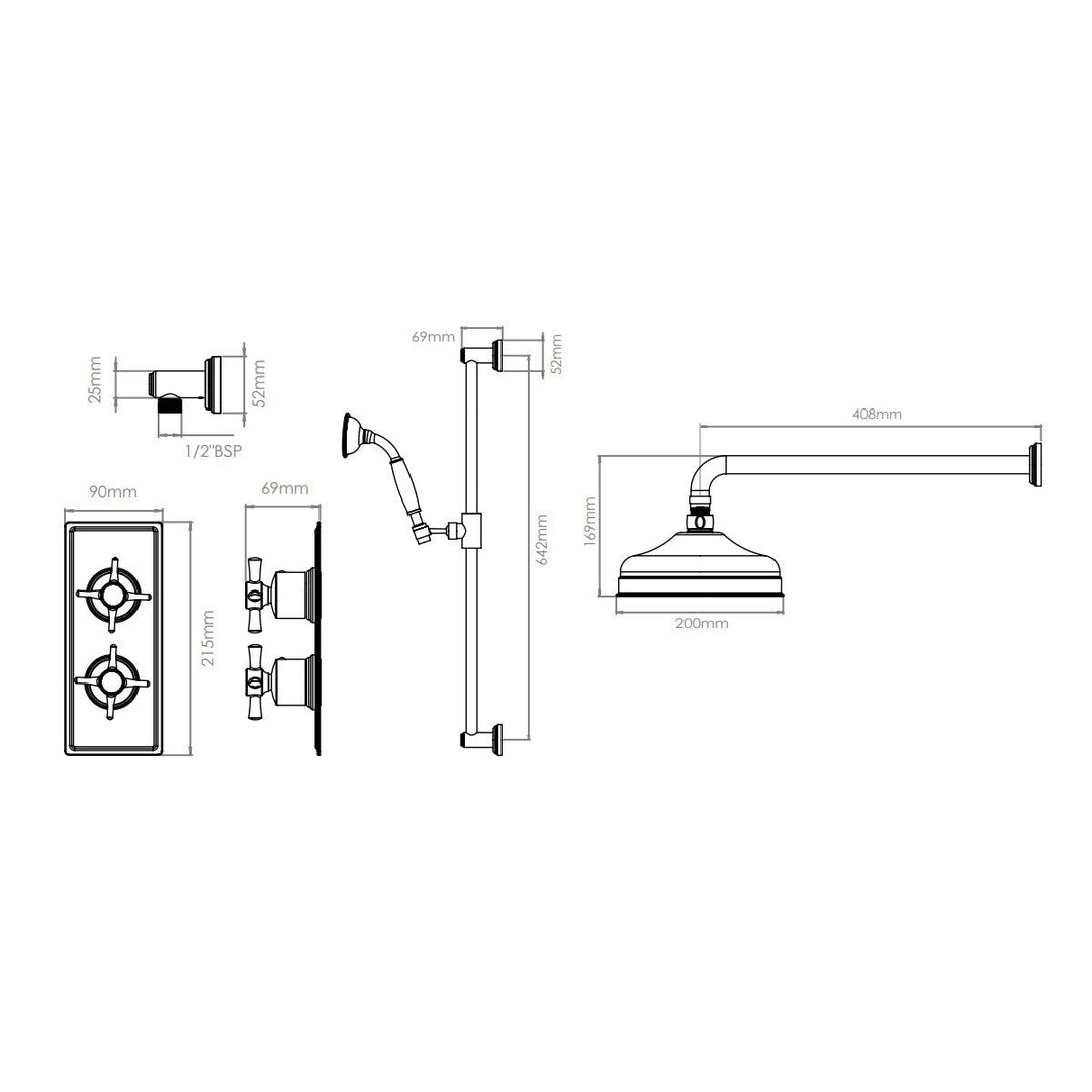 Tavistock Highbury Concealed Two Function Shower