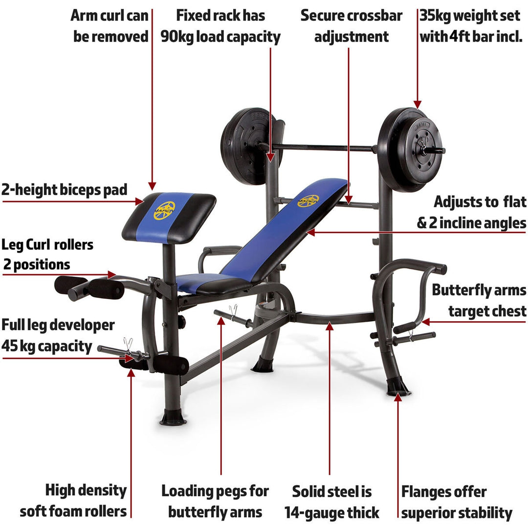 Marcy MWB-36780B Bench and Weight Set