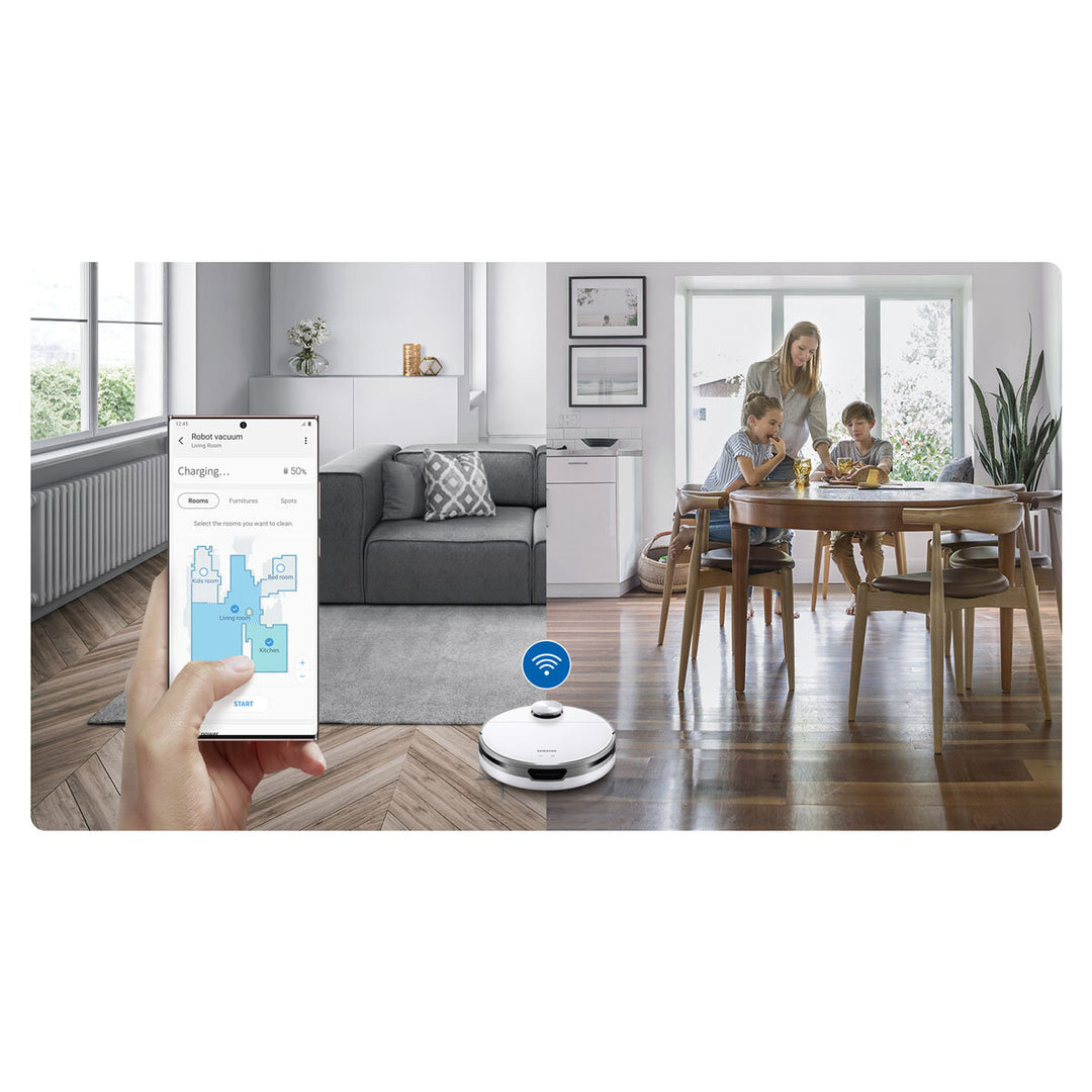 Samsung Jet Bot Robotic Vacuum Cleaner, VR30T80313W/EU