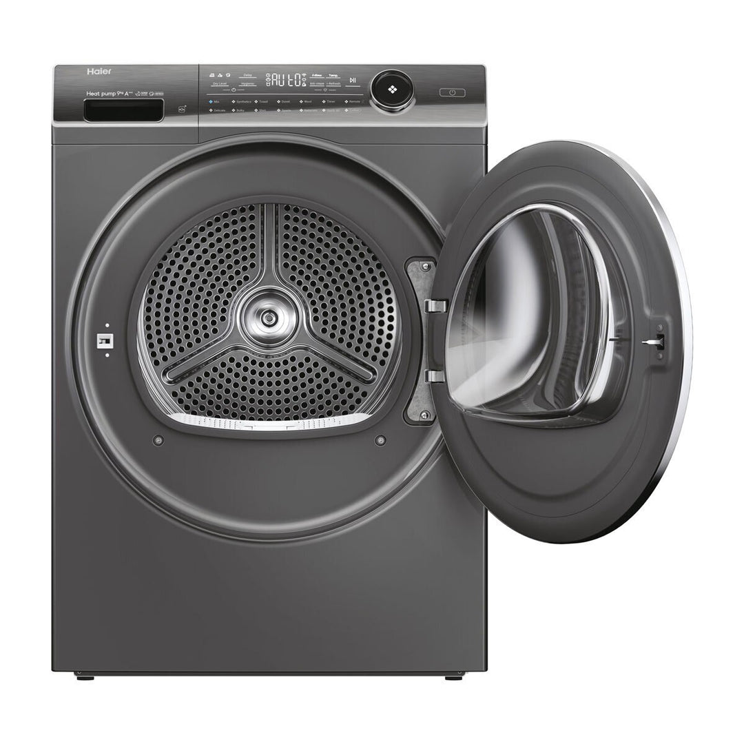 Haier Series 7 HD90-A3Q979RU1 9kg, Heat Pump Tumble Dryer A+++ in Graphite
