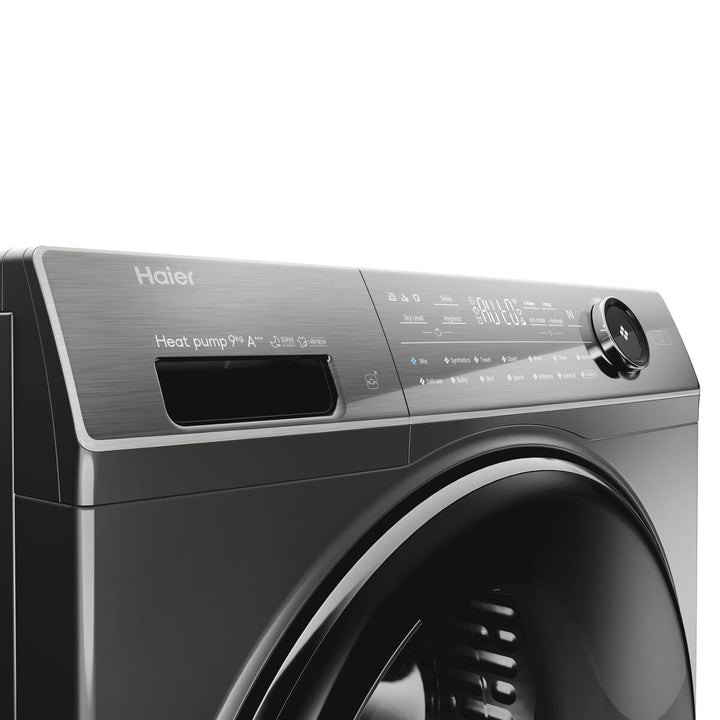 Haier Series 7 HD90-A3Q979RU1 9kg, Heat Pump Tumble Dryer A+++ in Graphite