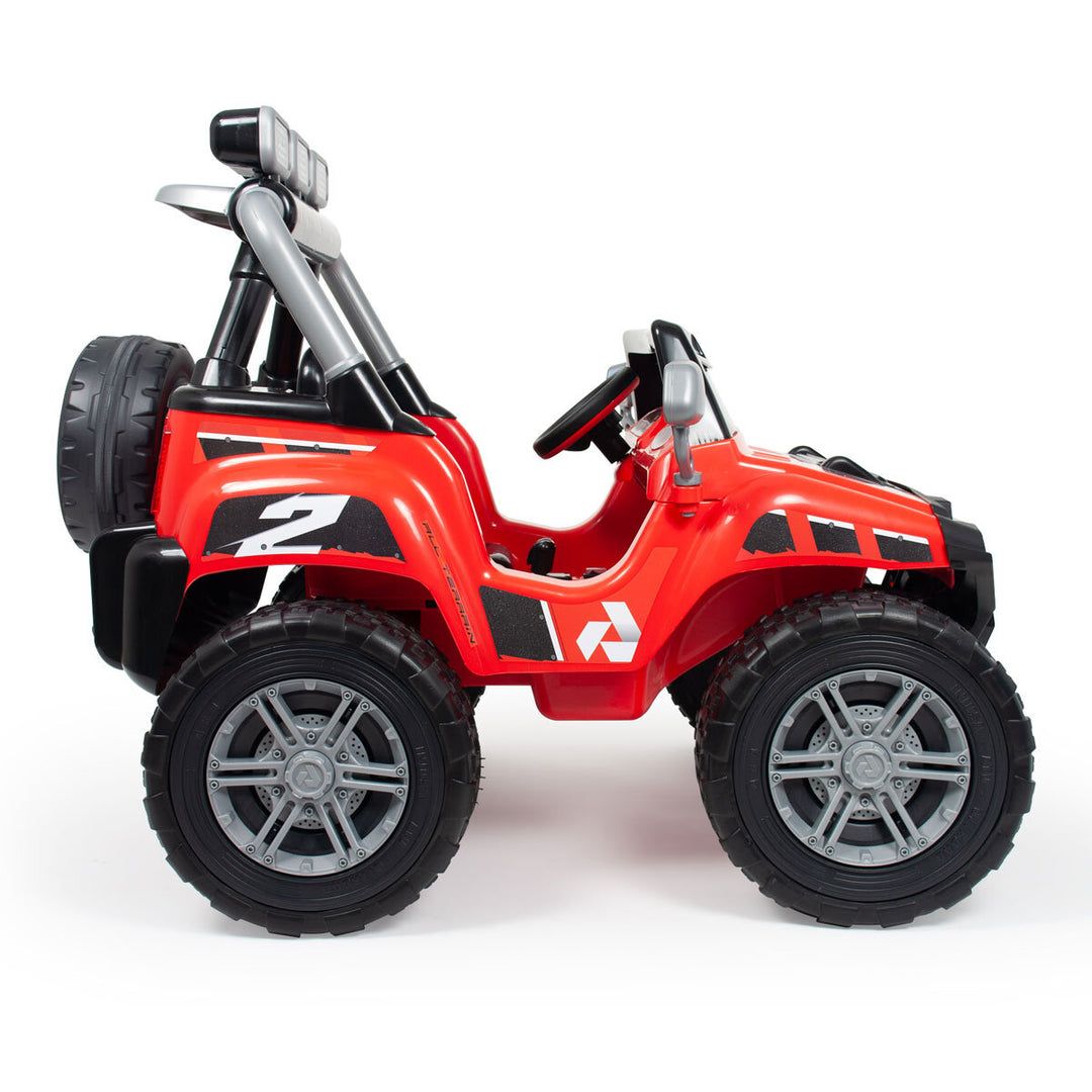 Injusa Monster 24V Electric Ride On Jeep in Red (3+ Years)