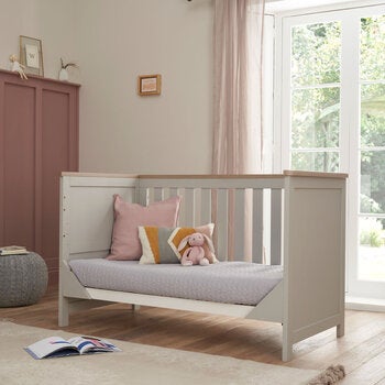 Tutti Bambini Verona 4 Piece Nursery Furniture Set, Grey &amp; Oak