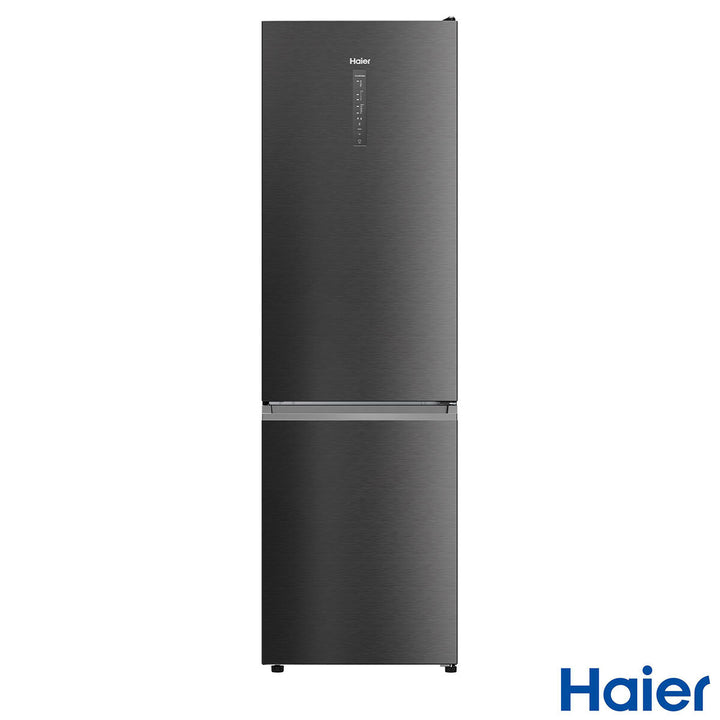 Haier Series 3, HDW3618DNPD Fridge Freezer,  D Rated in Platinum Inox