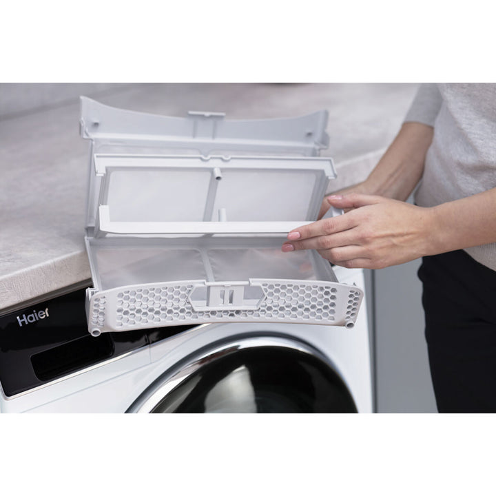 Haier Series 7 HD90-A3Q979U1 9kg Heat Pump Tumble Dryer, A+++ Rated in White