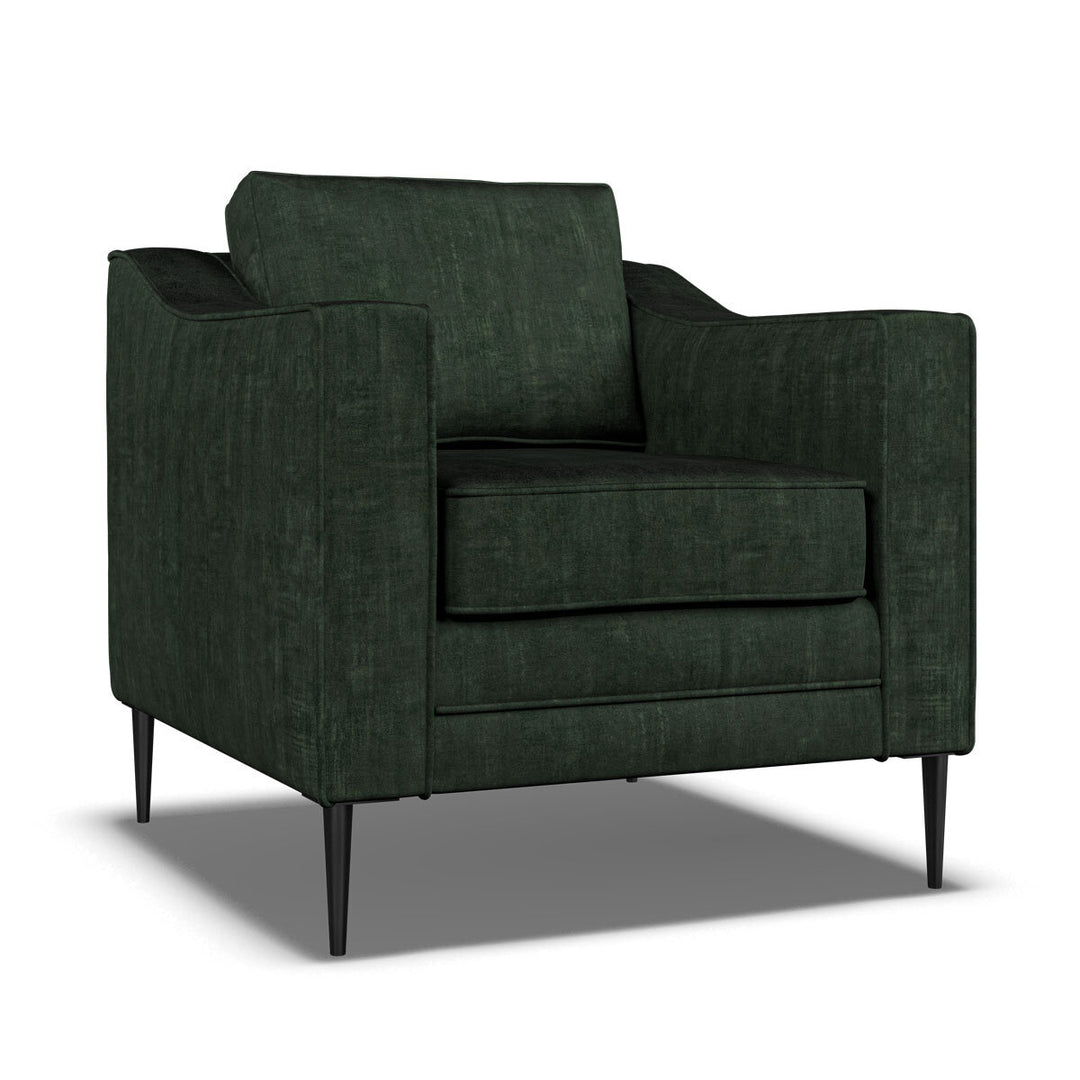 Aspen Green Velvet Armchair