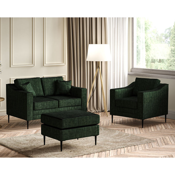 Aspen Green Velvet Armchair