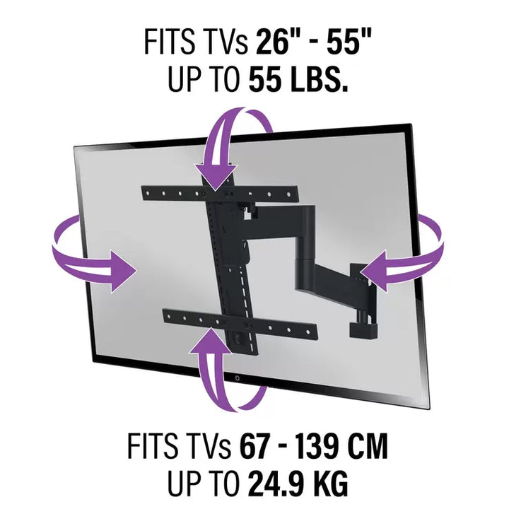 Sanus Preferred 26-55" Full Motion TV Wall Mount, SMF421-B2