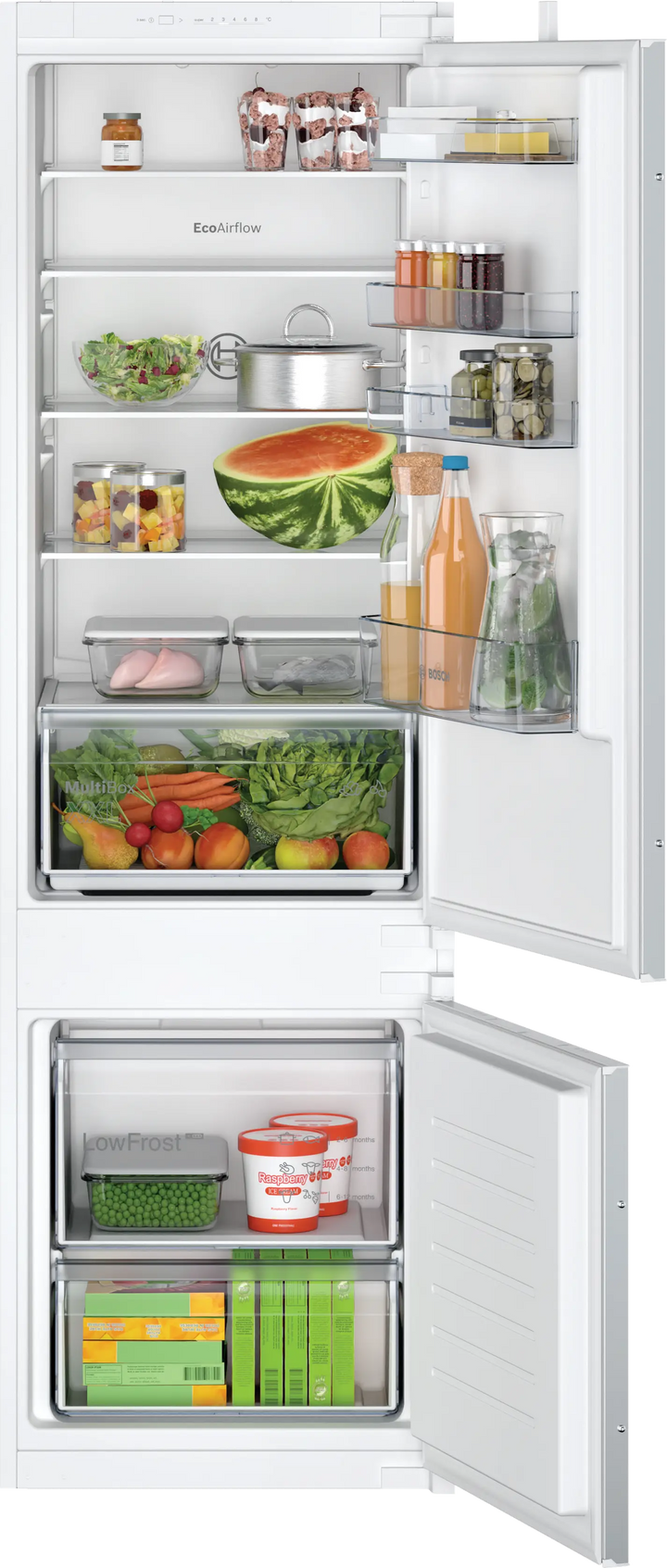 TieDex UK BOSCH Fridge KIV87NSE0G Integrated 70/30 Fridge Freezer - Sliding Hinge