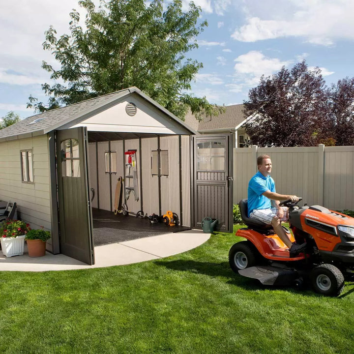 Lifetime 11ft x 18ft 6" (3.3 x 5.6m) Outdoor Storage Shed - Model 60236