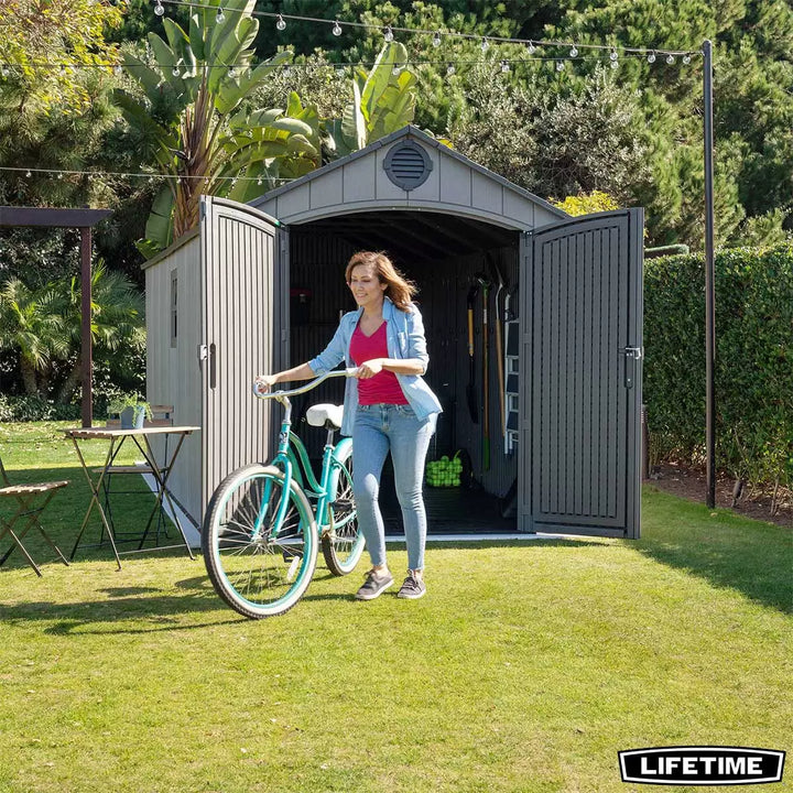 Lifetime Storage Shed 8ft x 17ft 5" (2.4 x 5.3m) Rough Cut Outdoor Storage Shed - Model 60352