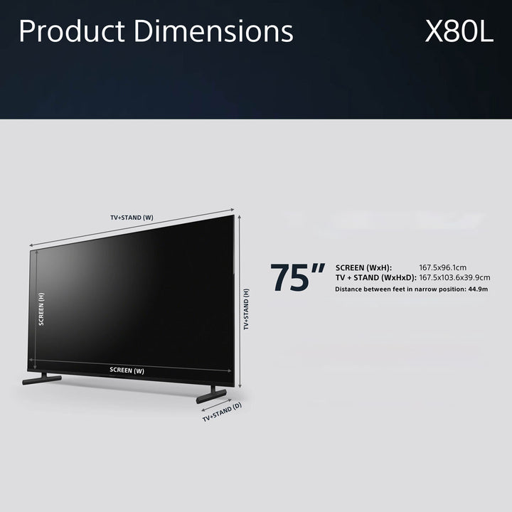 Sony KD75X80LU 75 inch 4K Ultra HD Smart Google TV