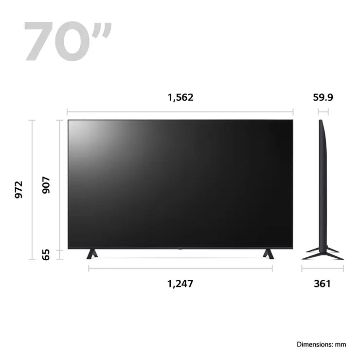 LG 70UR80006LJ 70 Inch 4K Ultra HD Smart TV