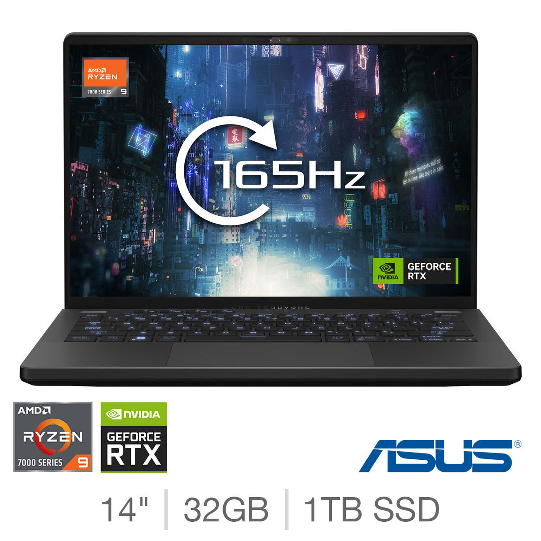 ASUS ROG Zephyrus G14, AMD Ryzen 9, 32GB RAM, 1TB SSD, NVIDIA GeForce RTX 4080, 14 Inch Gaming Laptop, GA402XZ-N2002W