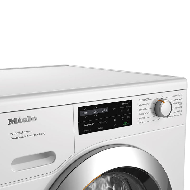 Miele WEI865 WCS, 9kg, 1600rpm, TwinDos and PowerWash Washing Machine, A Rated in White