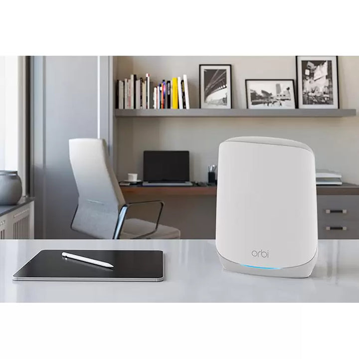 Netgear Orbi RBK763S Tri-band WiFi 6 Mesh System, 5.4Gbps, Router and 2 Satellites, RBK763S-100EUS