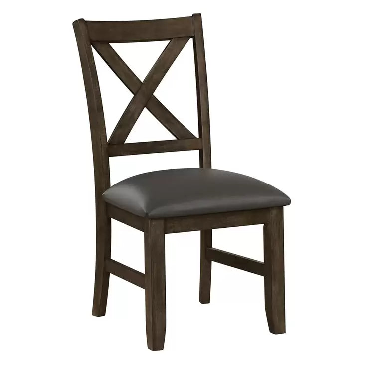 Blakely Extending Dining Table + 6 Cross Back Chairs, Seats 4-6