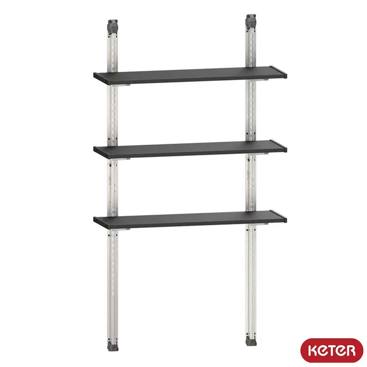 Keter 97cm / 38.1" Shelving Kit in Black