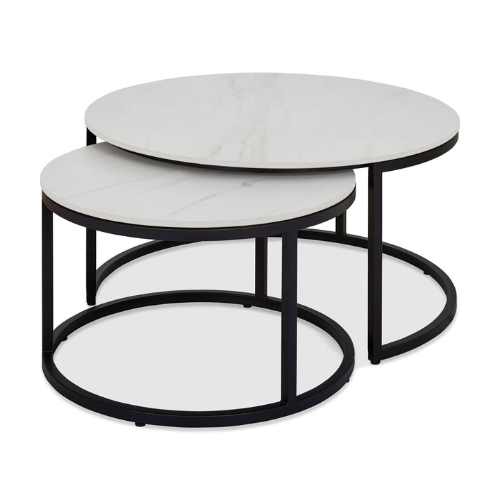 Bentley Designs Mateo Sintered Stone Nest of Coffee Tables