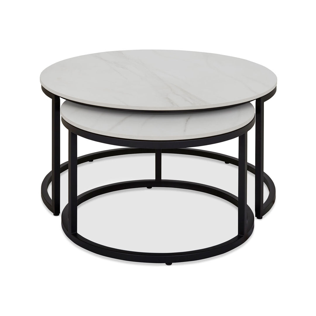 Bentley Designs Mateo Sintered Stone Nest of Coffee Tables