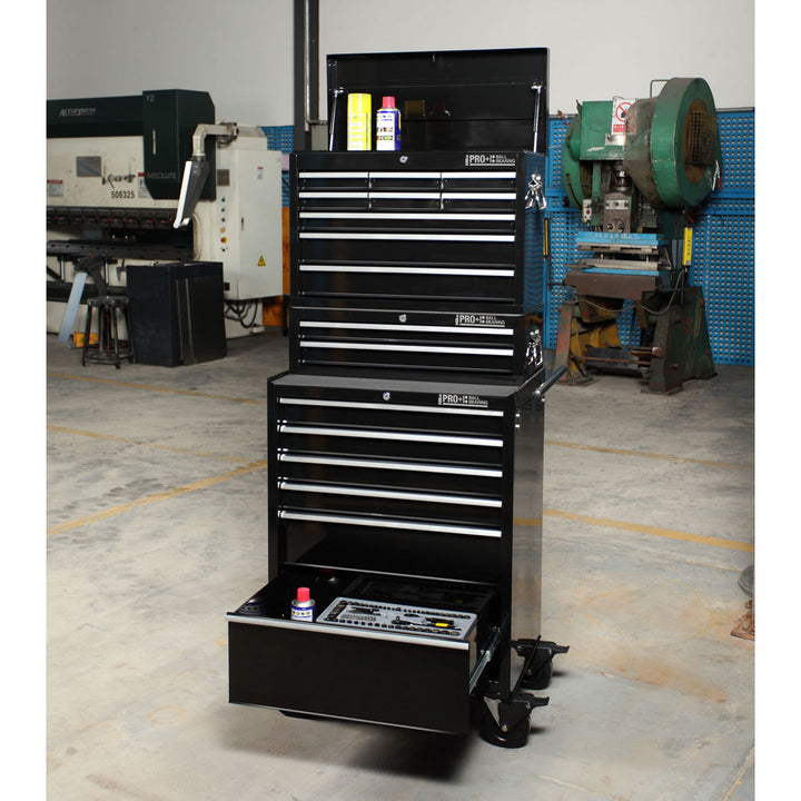 Hilka HD Pro+ 17-Drawer Combination Tool Chest Trolley