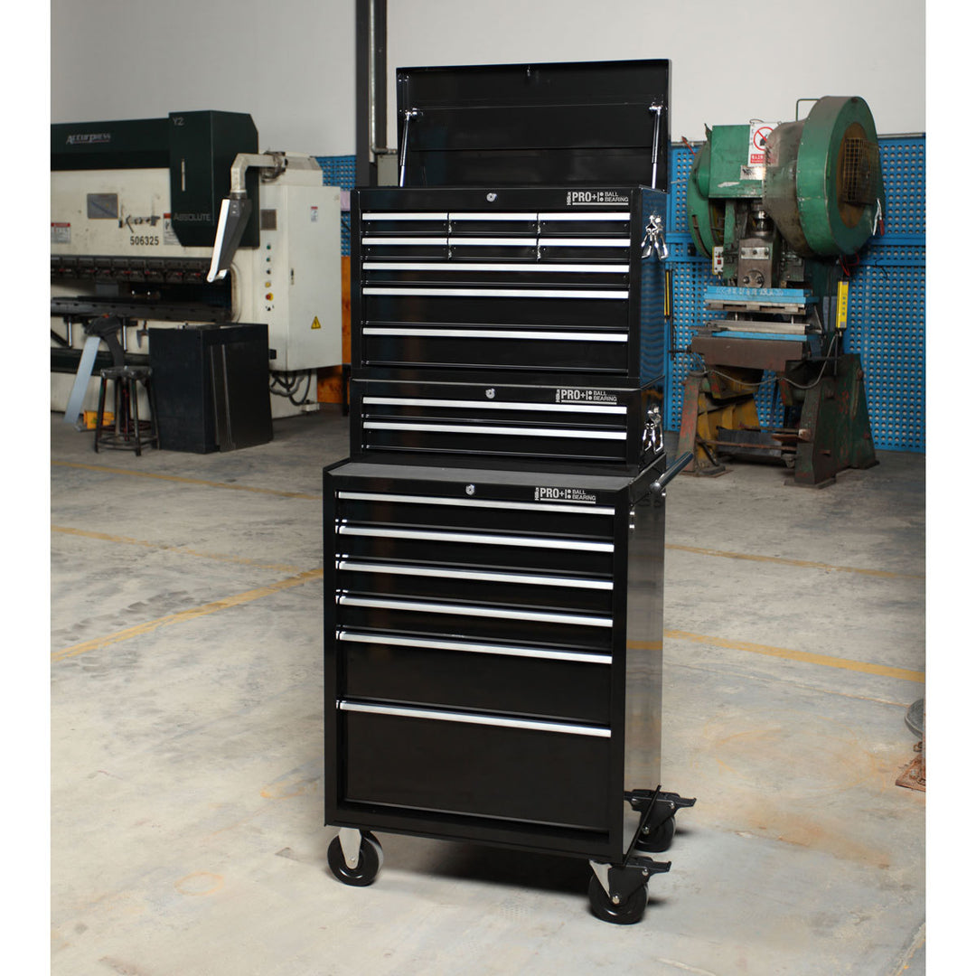 Hilka HD Pro+ 17-Drawer Combination Tool Chest Trolley