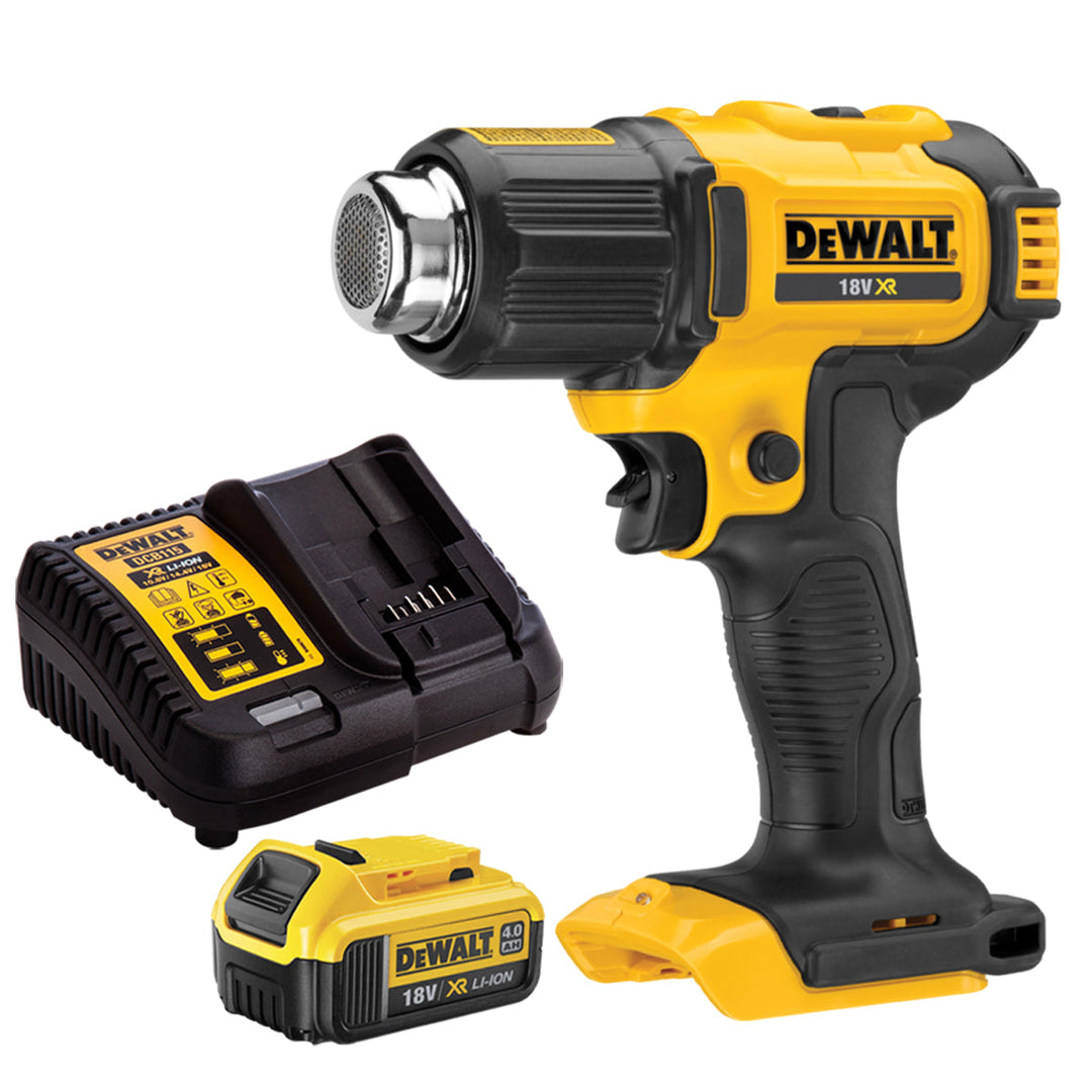 Dewalt DCE530N 18V Heat Gun with 1 x 4.0Ah Battery & Charger