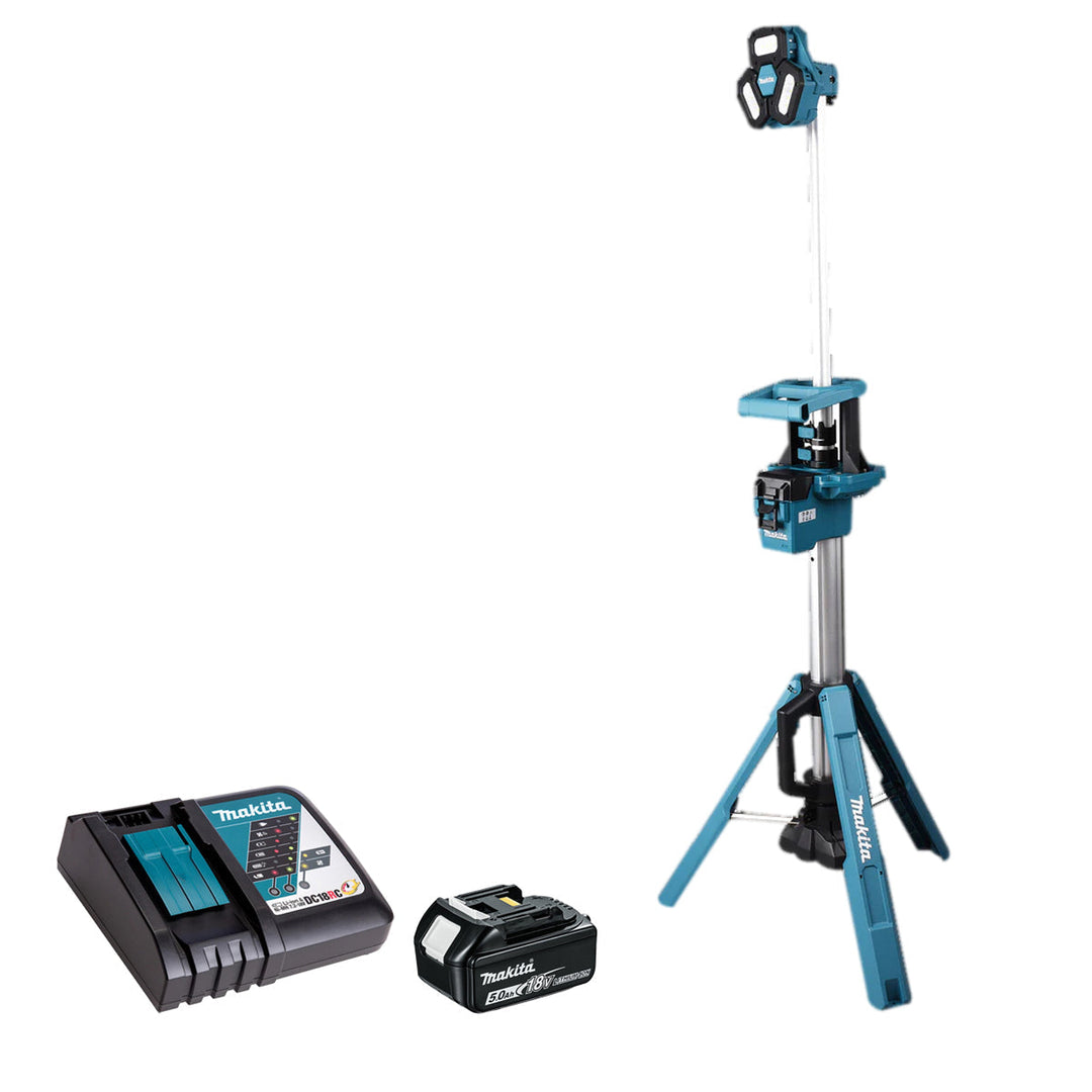 Makita DML814 18V LED Tower Light With 1 x 5.0Ah Battery & Charger