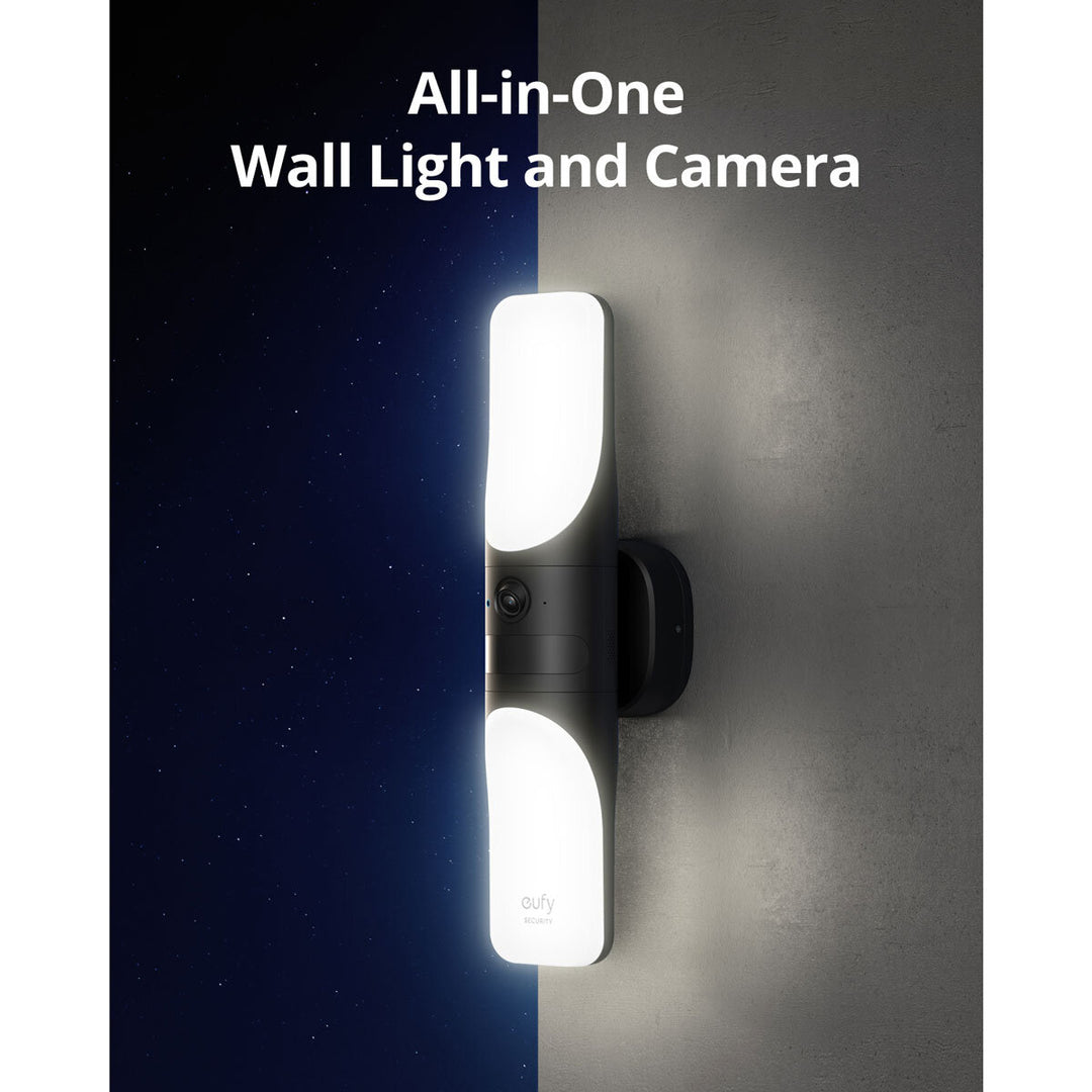 Eufy S100 2K Wired Wall Light Camera, 2 Pack