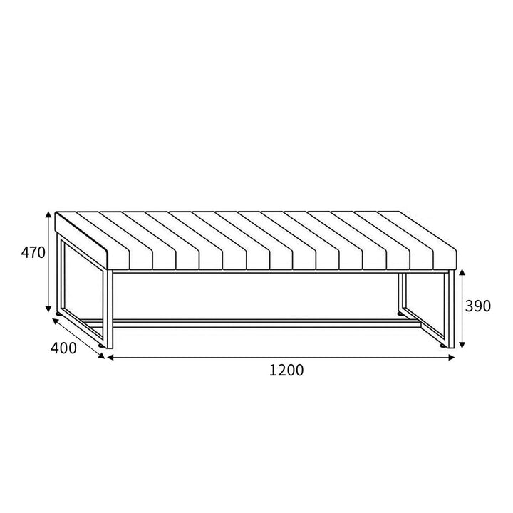 Archer Grey Faux Leather Dining Bench