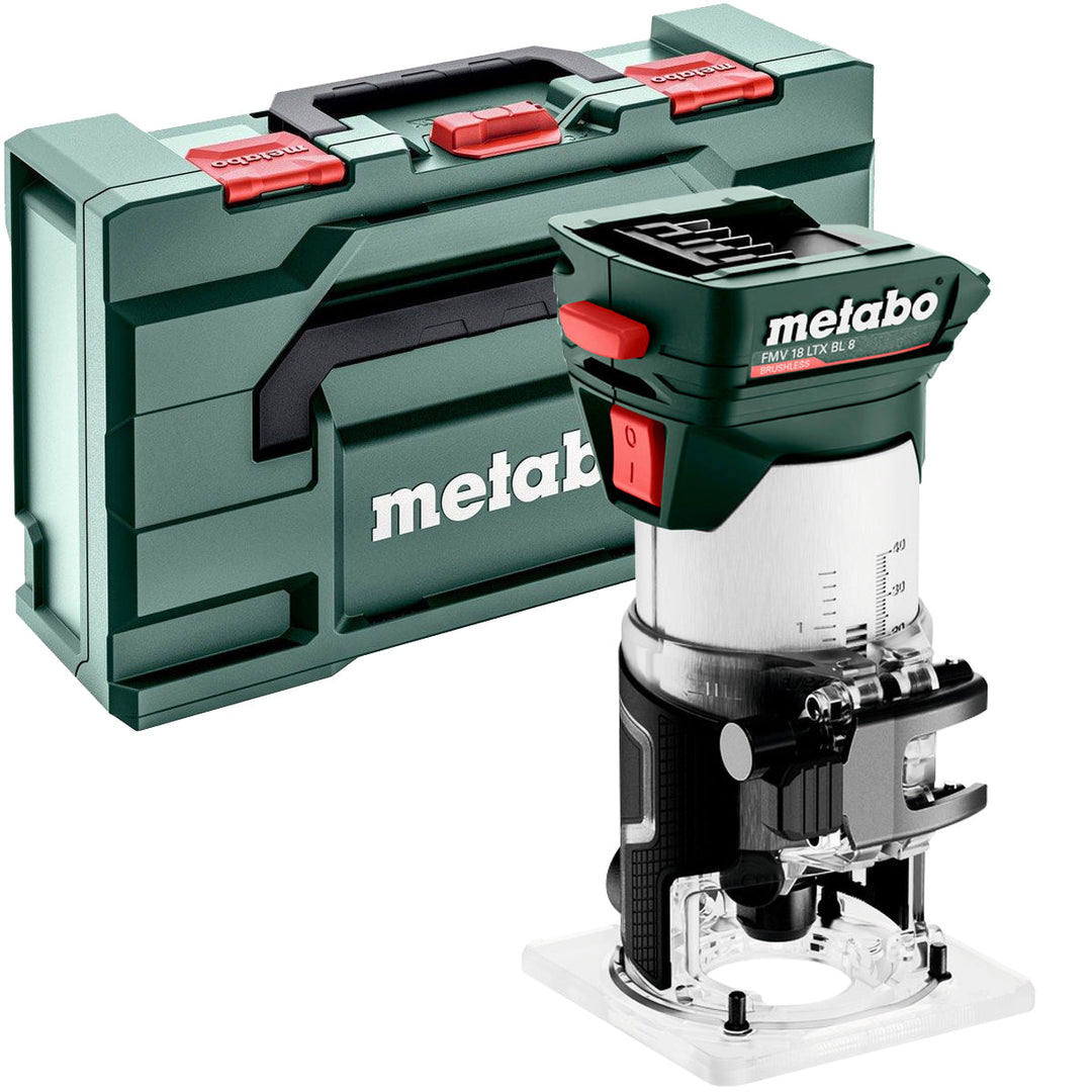 Metabo FMV 18 LTX BL 8 18V Brushless 1/4" Trim Router Body Only in Metabox 601742830