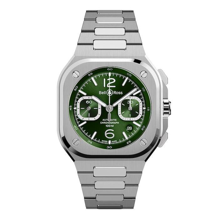 BR 05 CHRONO GREEN STEEL 42MM